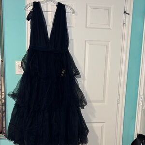 Lulu's Navy Blue Tulle Dress